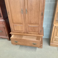 37"W Solid Wood Armoire