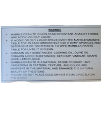 Camila Dining Table W/Marble Top