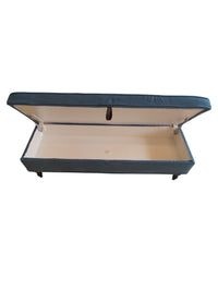 Blue Storage Bench