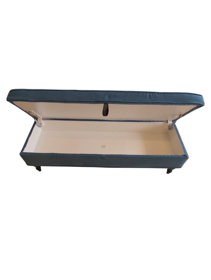 Blue Storage Bench