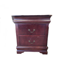 Louis Philippe Style 2-Drawer Nightstand (Damaged)