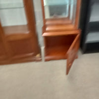 24.5"W 1-Piece Display Cabinet with Glass Doors and Sides