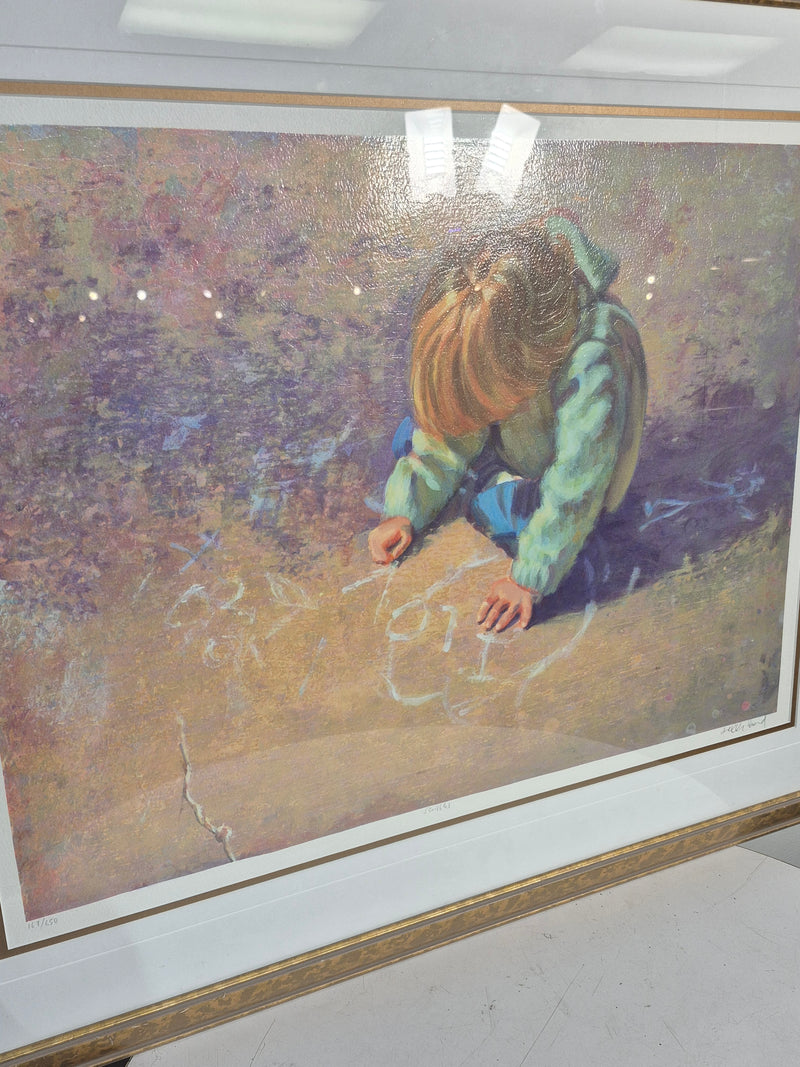 "Scribbles" by Lucelle Raad Framed Print #167/650