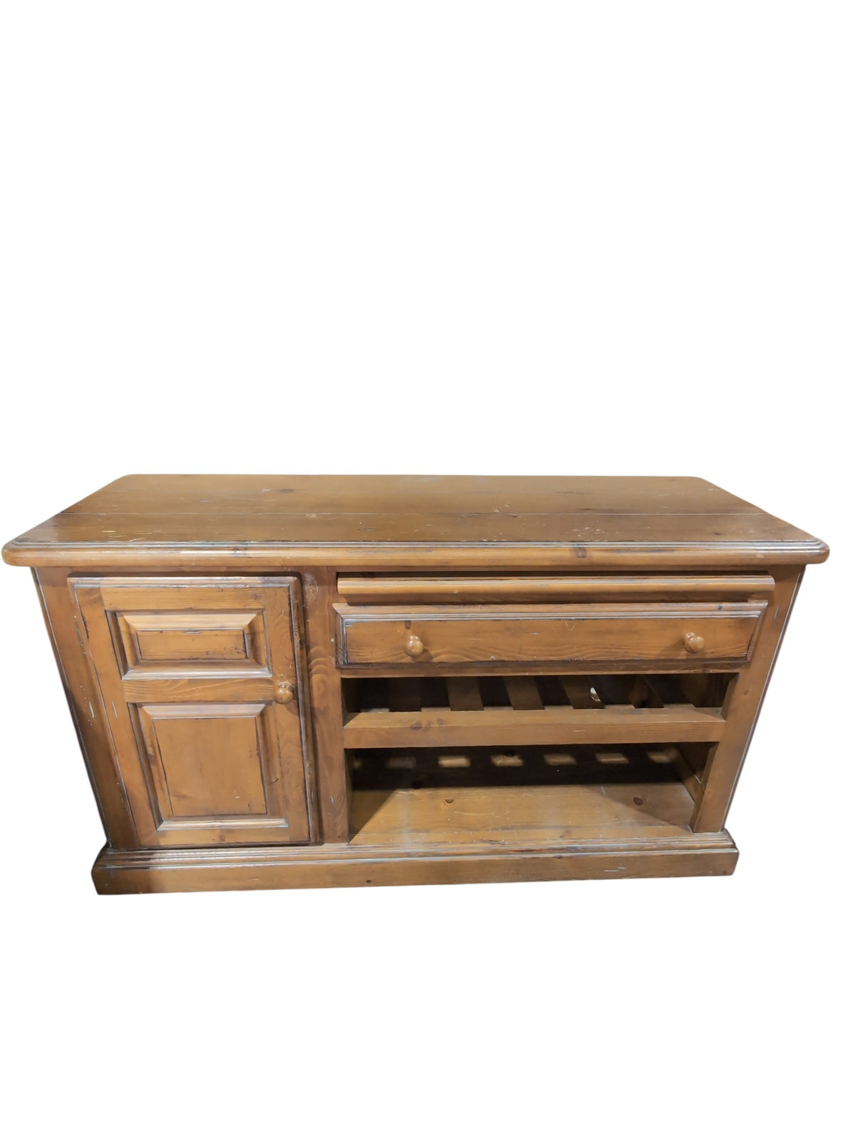 Wooden TV Stand w/ Cabinets