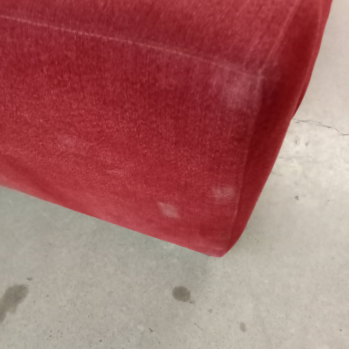 88"W 3-Seat Sofa in Red Fabric