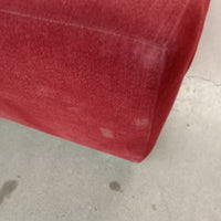 88"W 3-Seat Sofa in Red Fabric