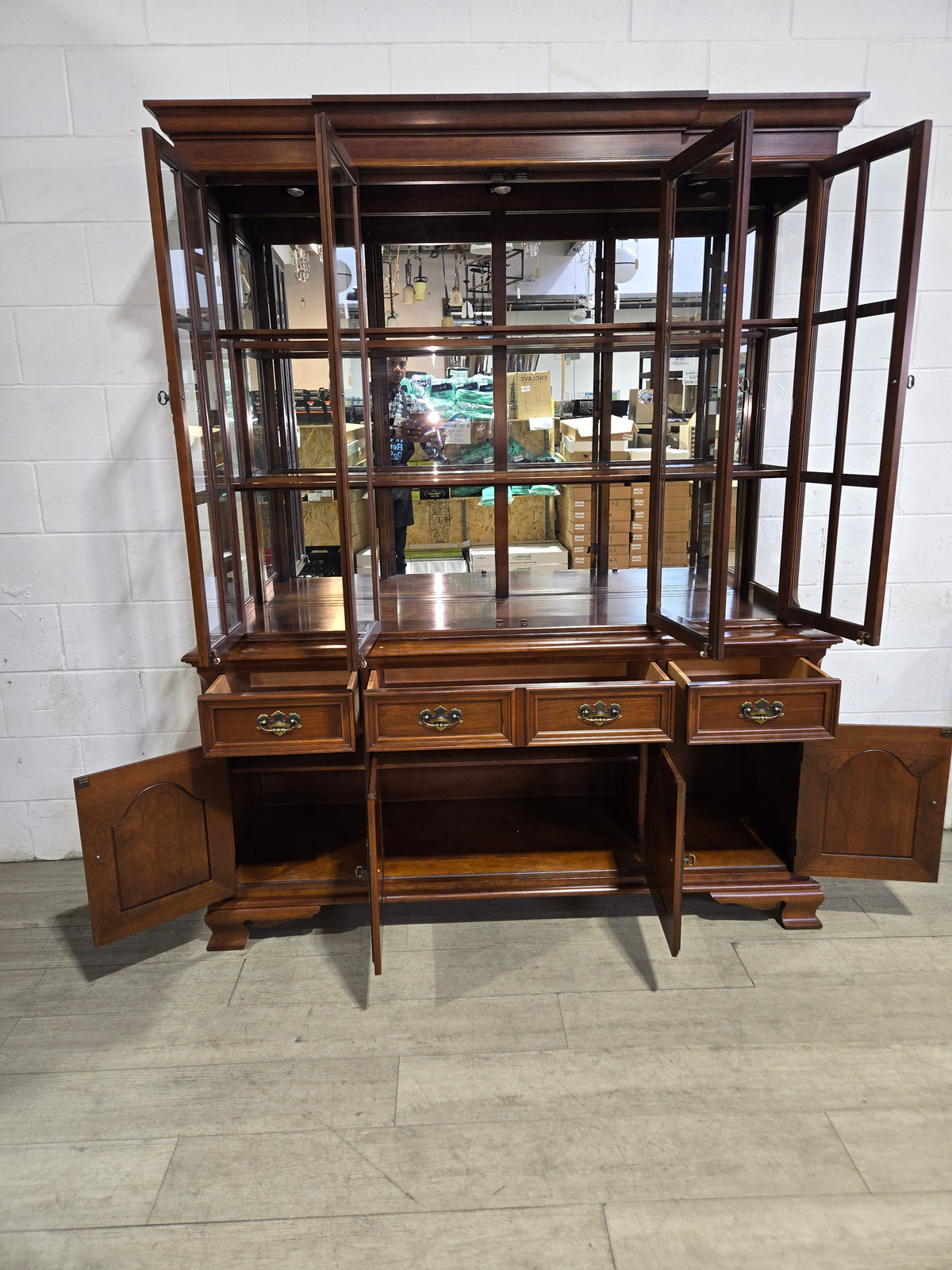 Gibbard Cherry Wood China Cabinet