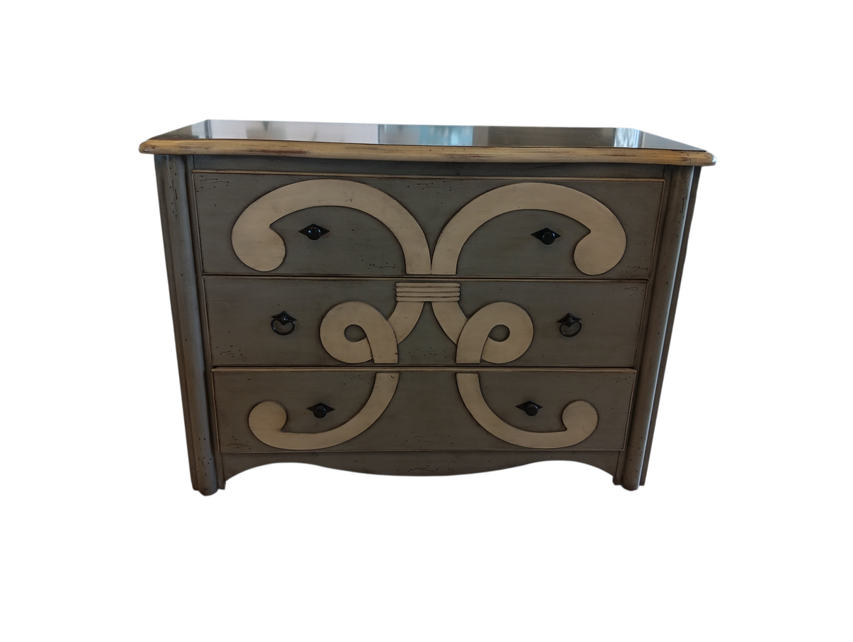 Scroll Distress Accent Chest