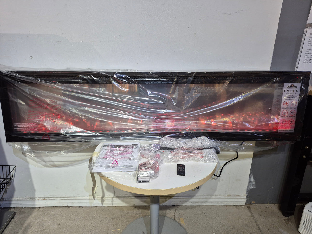 Napoleon Entice 72 Wall-Hanging Electric Fireplace with Remote (NEW)