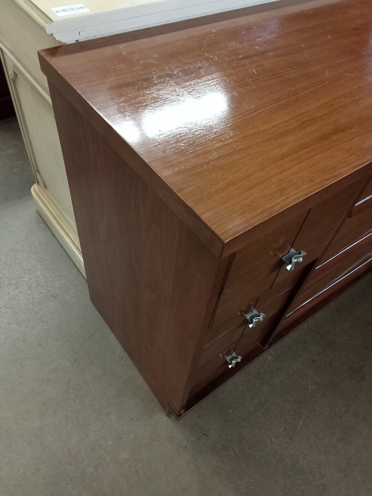 56"W 9-Drawer Wooden Dresser