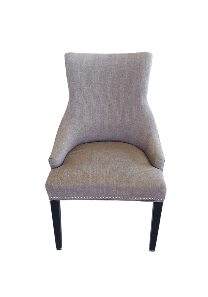 Grey Studded Dining Chair