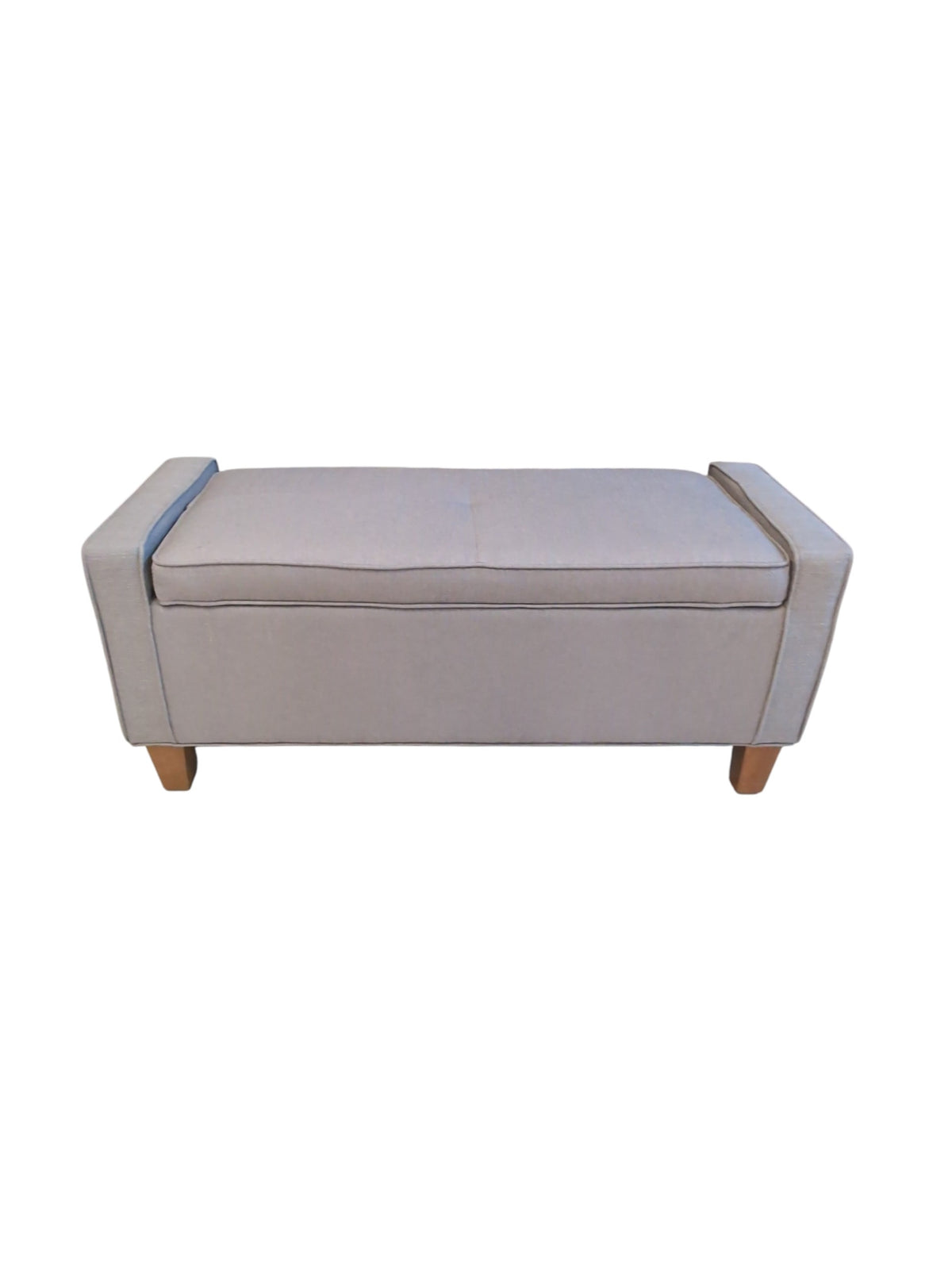 Gray Storage Ottoman