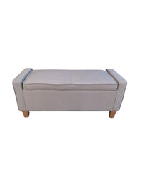 Gray Storage Ottoman