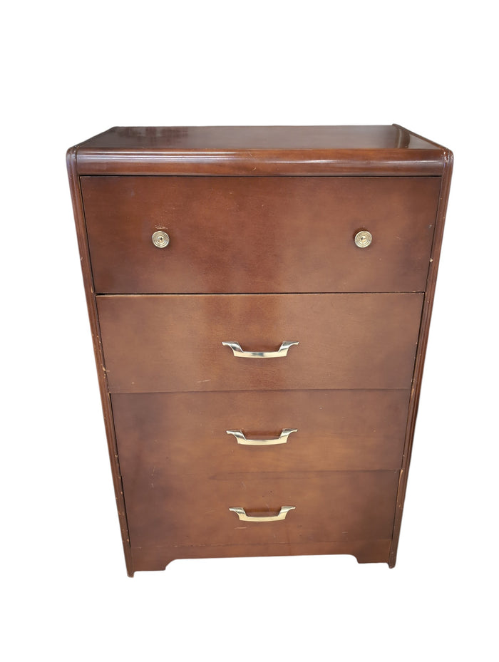 Vintage Wooden Dresser w/ Brass Knobs