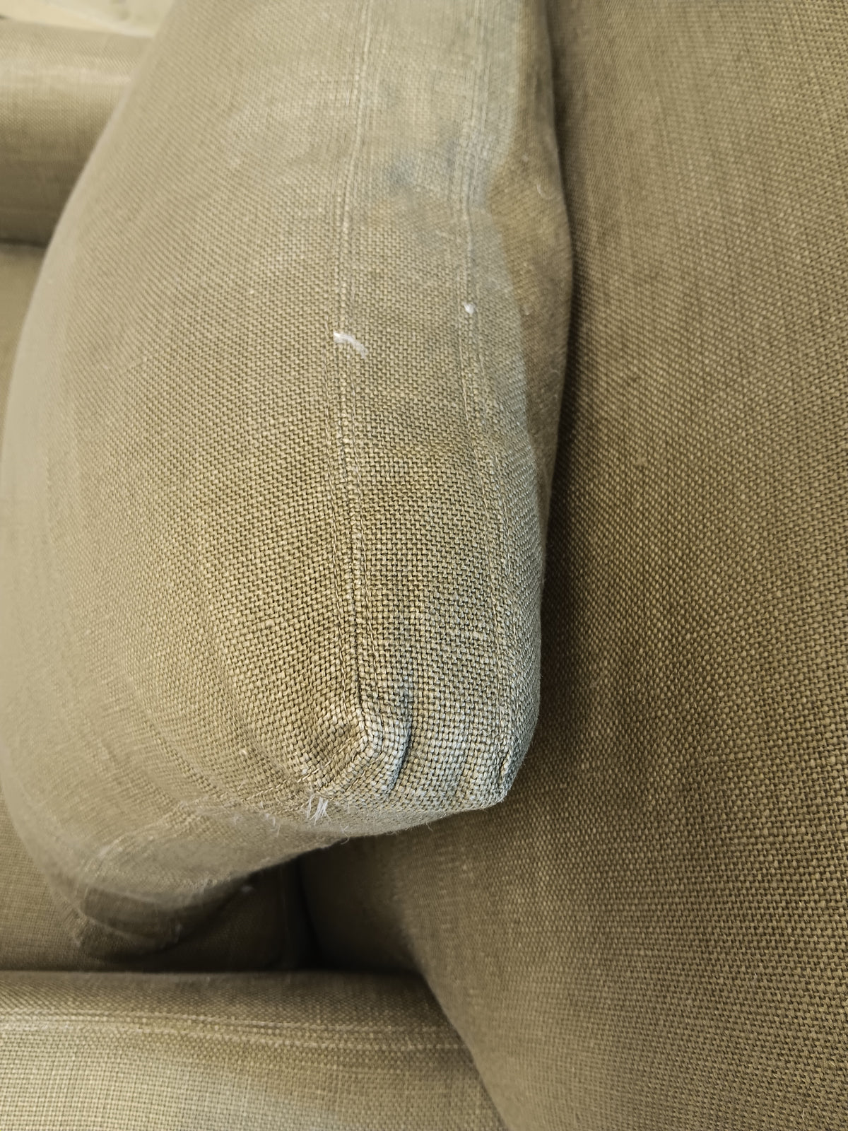 Green Skirted Swivel Armchair