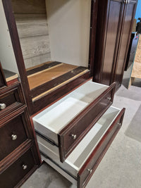 Dark Brown Kitchen Cabinet Set