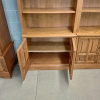 33"W 1-Piece Book Shelf with Storage