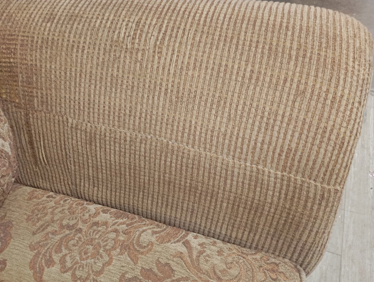 Damask-Style Two Seater Sofa