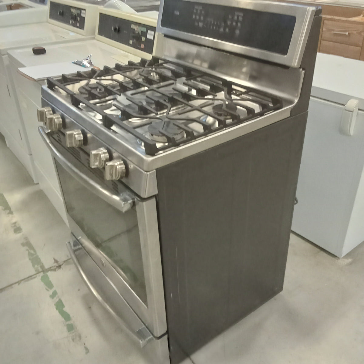 30"W Four Burner Gas Stove in Stainless Steel