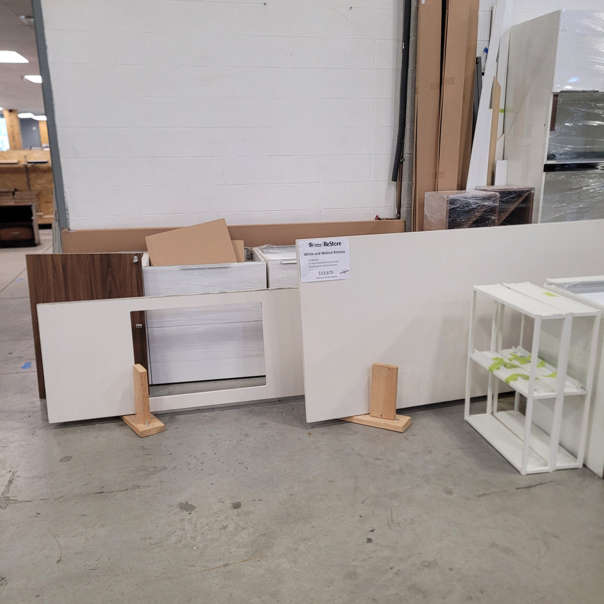 White and Walnut Kitchen