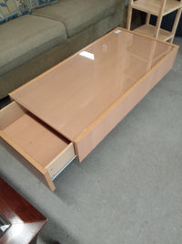 48"W Coffee Table with Two Drawers