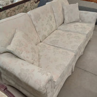 80"W 3-Seat Sofa in Floral Fabric