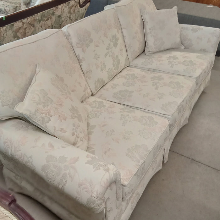80"W 3-Seat Sofa in Floral Fabric