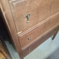 Dark Brown Vintage Dresser W/Mirror #PS20