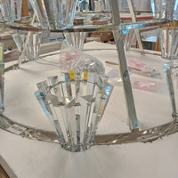 46"Diameter 15 Light Crystal and Chrome Chandelier