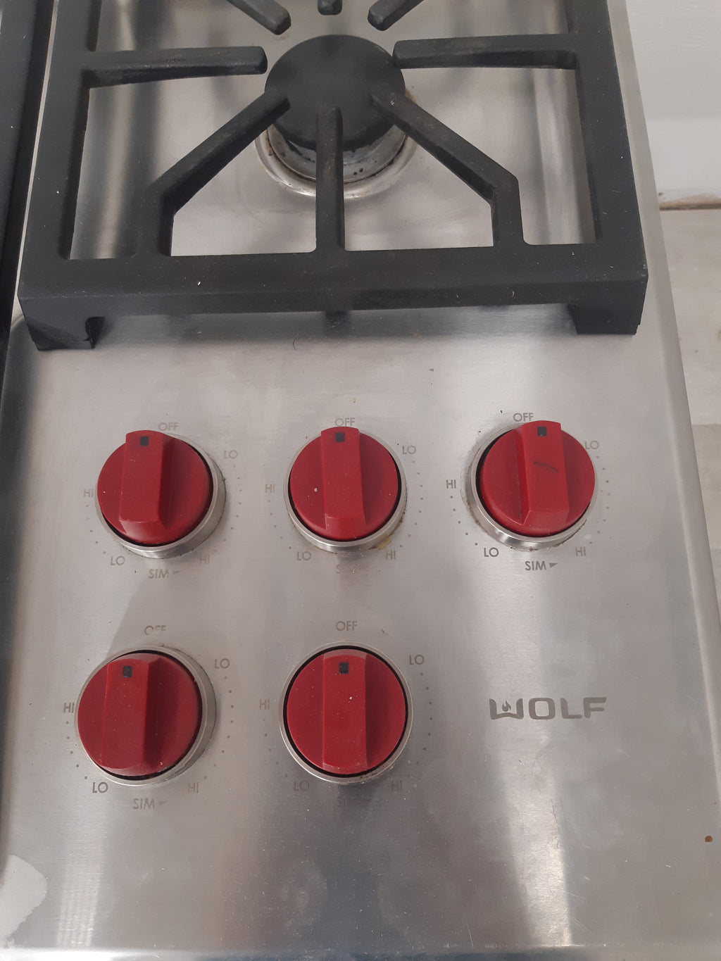 Wolf Stainless Steel Gas Cook Top