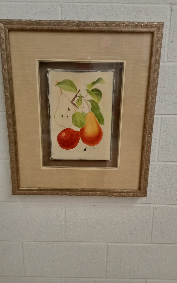22.5"W Framed Still Life - Pears