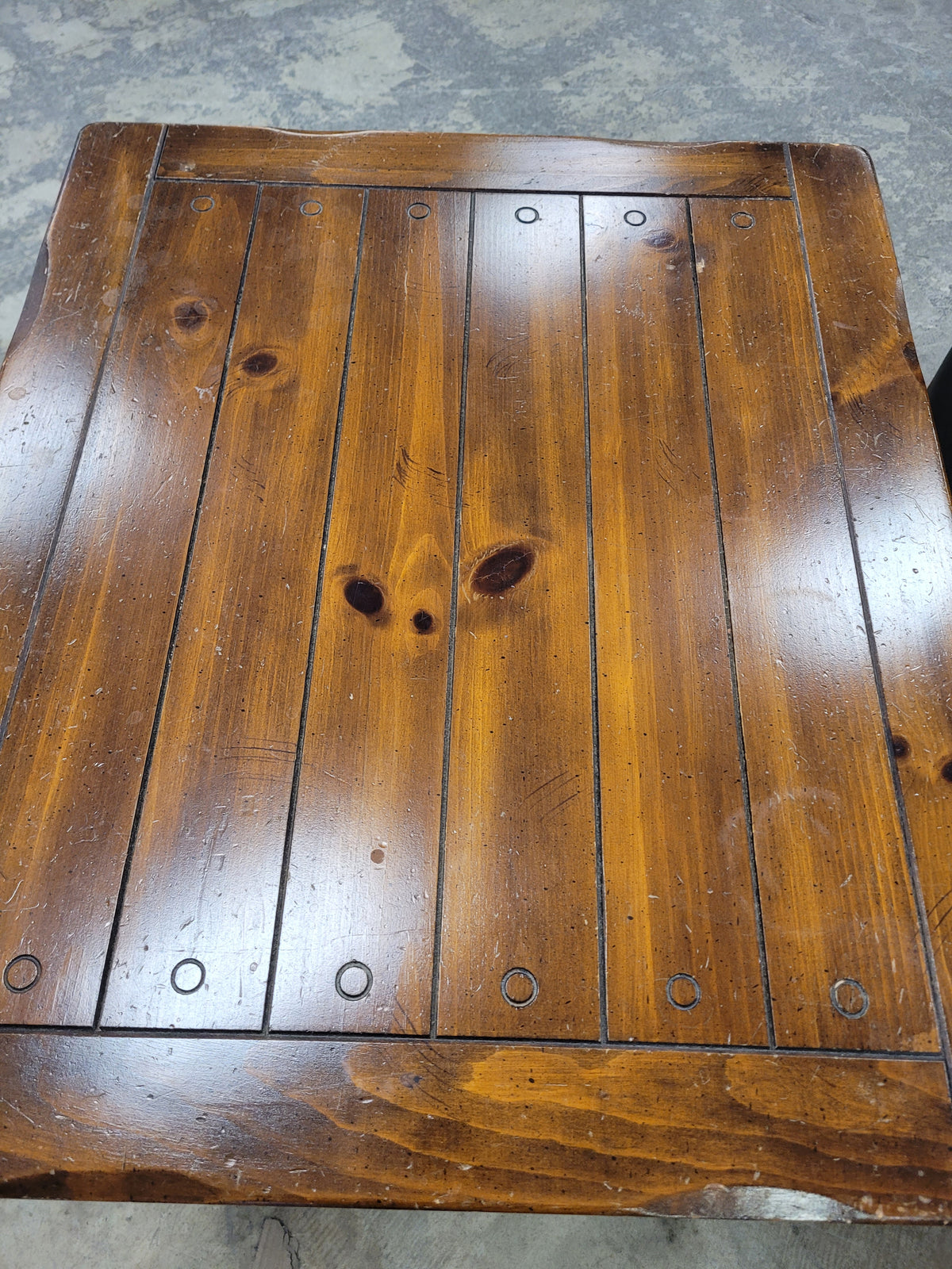 Rustic Dark Honey Oak End Table's