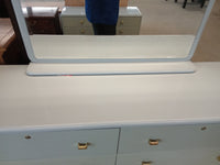 63"W 6-Drawer Dresser With Mirror