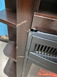 Bow Front Electric Fireplace Console (no remote)
