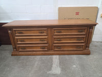 6-Drawer Light Brown Dresser