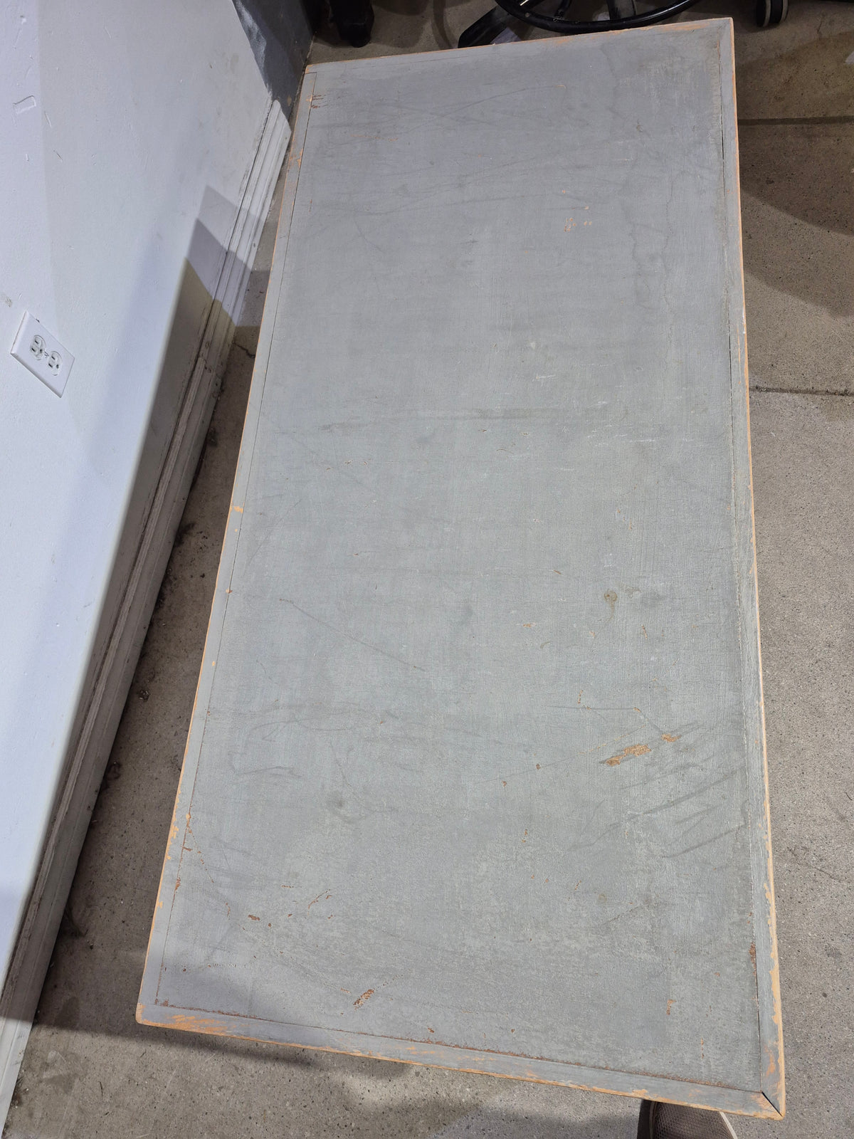 Distressed Blanket Box on Casters