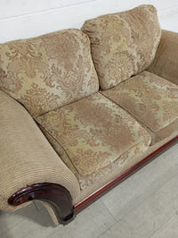 Damask-Style Two Seater Sofa