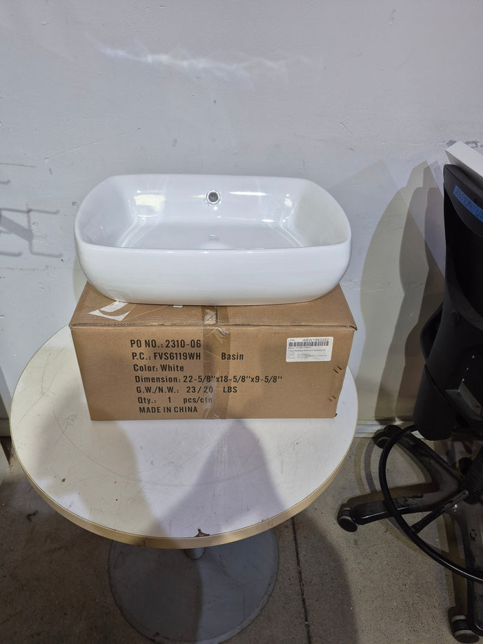 Bellezza White Vessel Sink