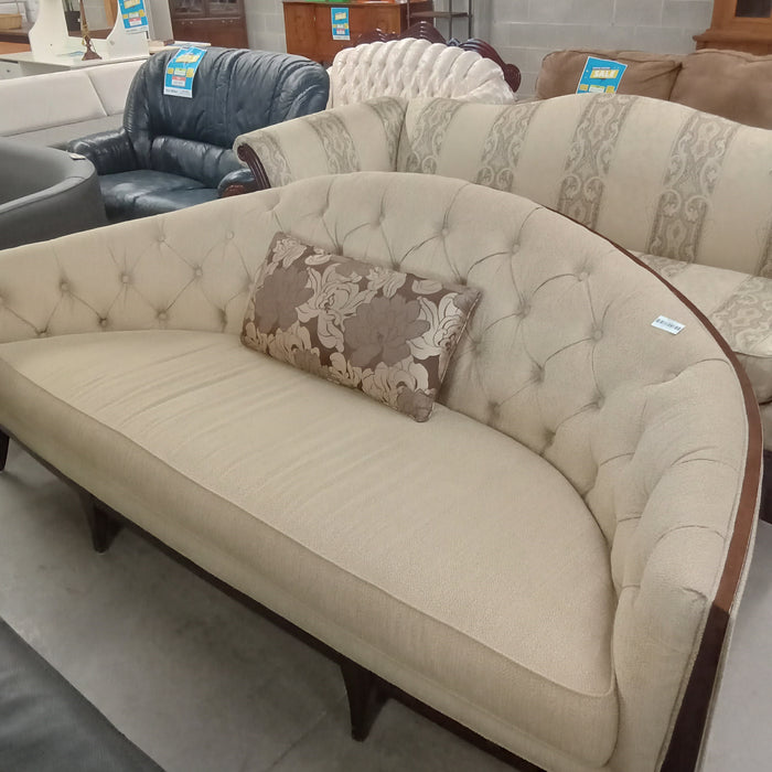 86"W 2-Seat Sofa in Cream Fabric