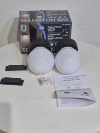 20‑Lumen Solar LED Wall Light with Warm White Light (2‑Pack)