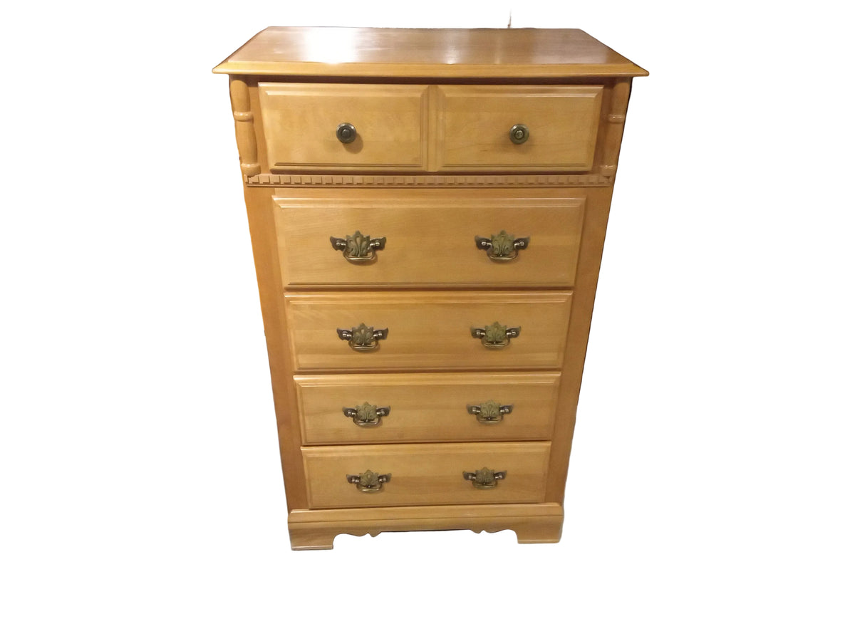 Maple Highboy Dresser