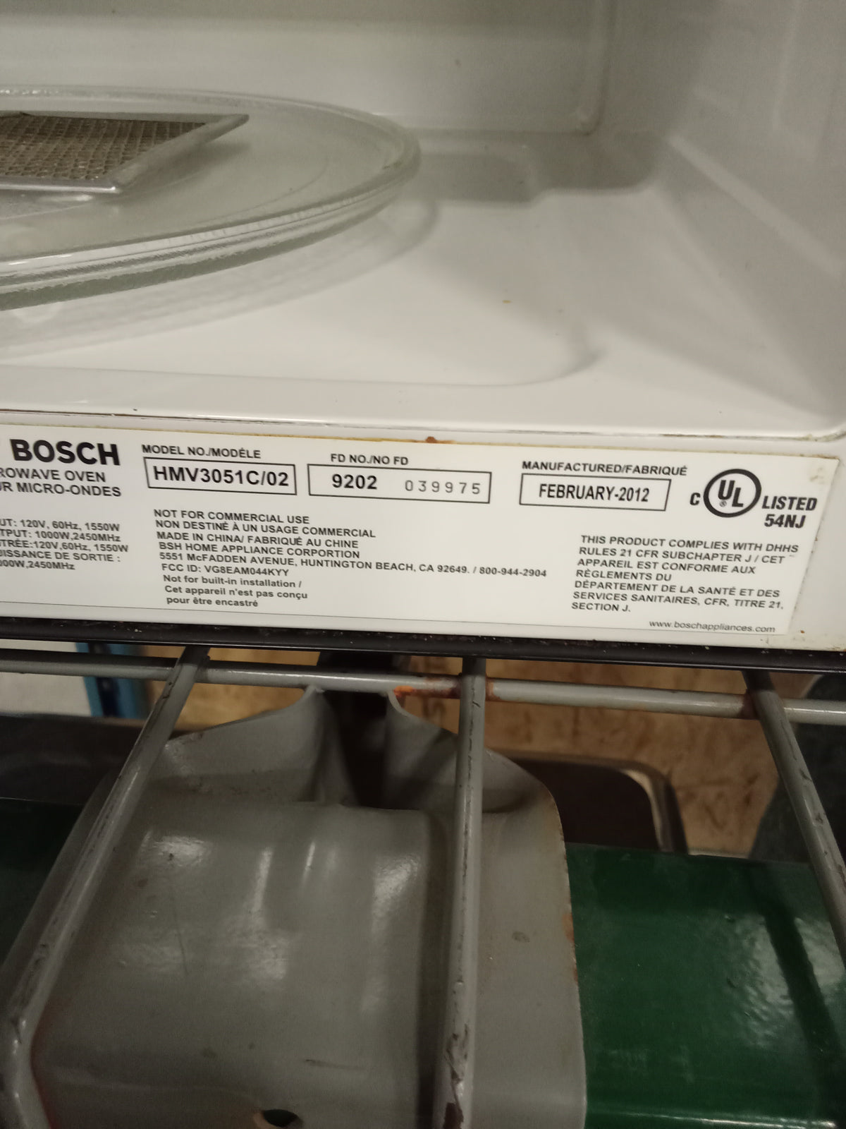 30"W Built-in Microwave in Stainless Steel