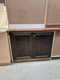 Dark Brown Kitchen Cabinet Set