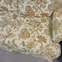 78"W 3-Seat Sofa in Paisley Patterned Fabric