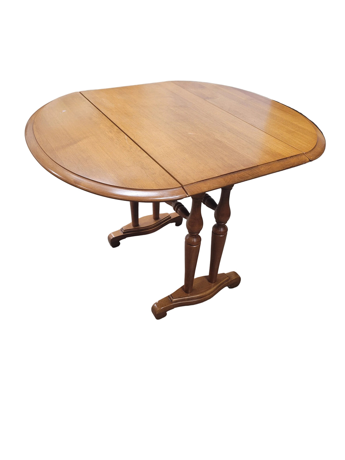 Solid Wood Drop-Leaf Gateleg Table