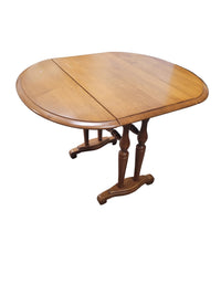 Solid Wood Drop-Leaf Gateleg Table