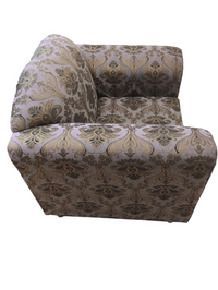 Muted Olive Green Damask Pattern Woven Fabric Armchair Sofa #ES3