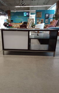 48"W Black and White TV Cabinet