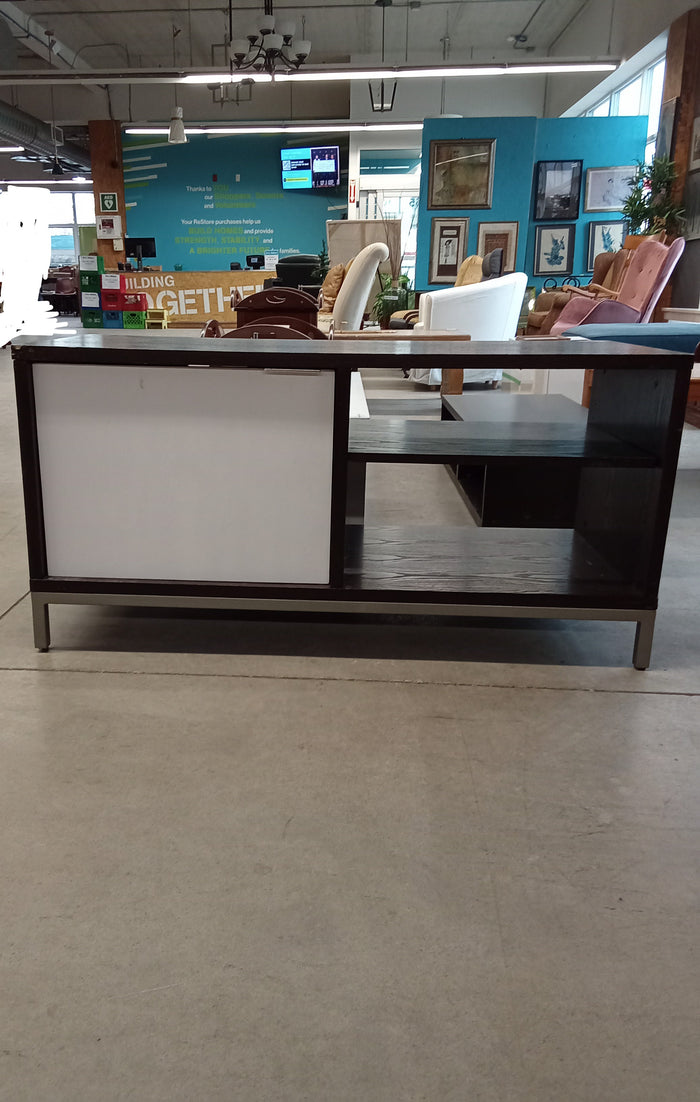 48"W Black and White TV Cabinet