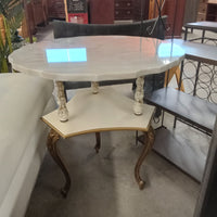 Small White Marble Side Table